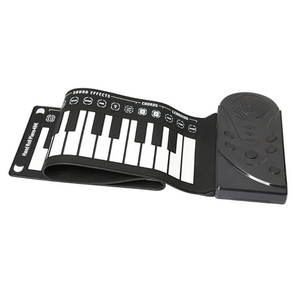 49 Key Hand Rolled Piano Portable Folding Electronic Beginner Practice With Speakers Suitable For Children Electronic Keyboards