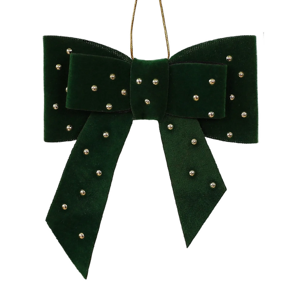 Christmas Tree Decorations With Cotton Filled Heart And Bow Festive Holiday Ornament For Window Display Seasonal Decorations