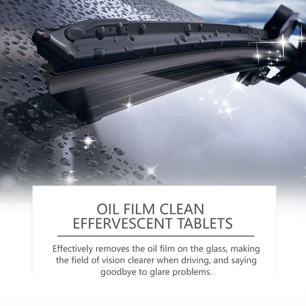 Glass Oil Film Cleaning Tablet Front Inner Windshield Removing Stain Brightening Cleaning Products