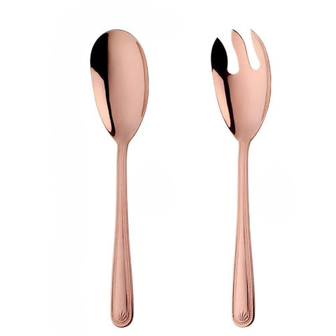 Rose Gold Stainless Steel Giant Salad Spoon And Fork Set Kitchenware Serving Utensils & Sets