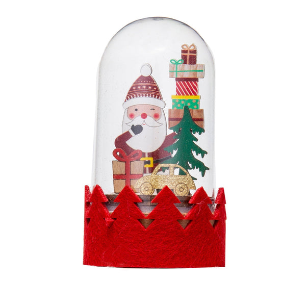 Christmas Decoration Led Wooden Figurine Cartoon Santa And Reindeer Window Display Seasonal Decorations