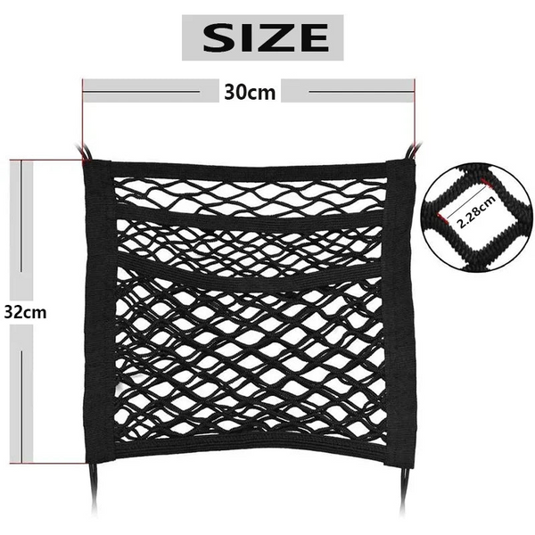 Dog Car Net Barrier Pet Travel Safety Carrier Rear Seat Fence Anti Collision For Child And Pets With Storage Bag Pet Transport