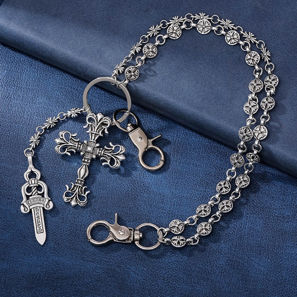 Double Layer Cross Bag Chain Accessory Body Chains