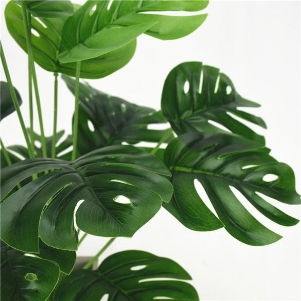 Monstera Leaves Artificial Plants Decor Floral Décor