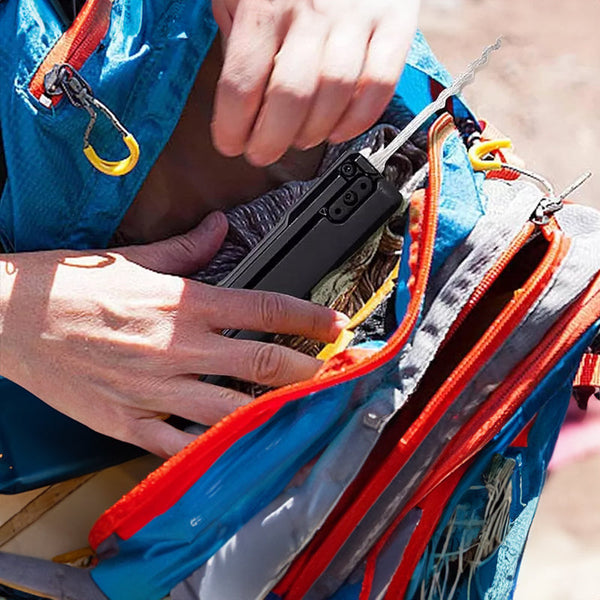 Essential Stainless Steel Multi Tool: Quick Flip Grav Pick Door Keys Lock Rake. Durable. Multi Tools