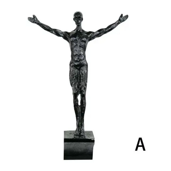 Athlete Rock Climbing Man Resin Background Wall Hanging Decoration Sculpture Statue Figures Present Retro New 2023 Sculptures & Figurines