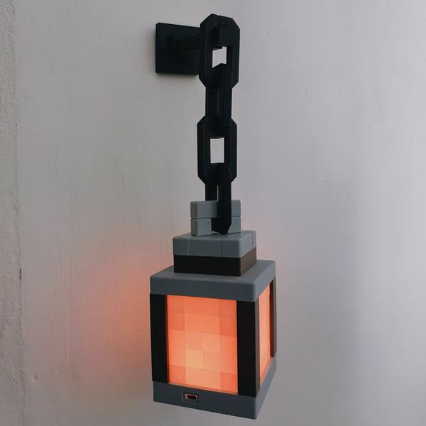 Pixel Wall Night Light Usb Hanging Torch Bedroom Gaming Kids Room Decor Night Lights