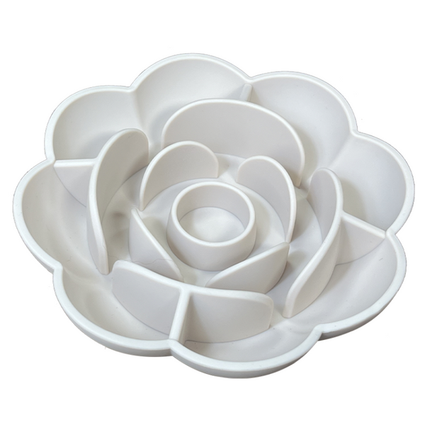New Dog Bowl Pet Feeder Licking Silicone Slow Flower Dog Bowls