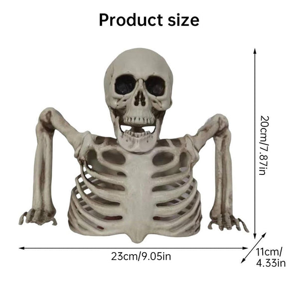Halloween Glowing Skull Skeleton Half Body Spooky Props Decoration Seasonal Decorations
