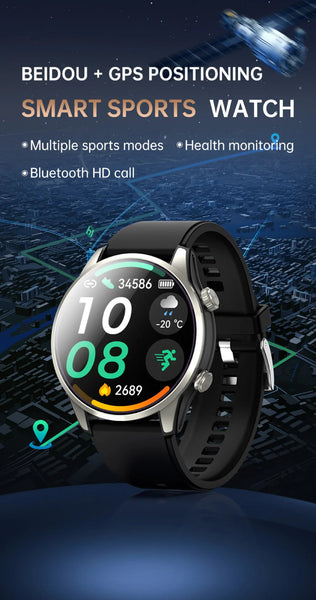 G1000 Dual Frequency Positioning Beidou Locator Technology Bluetooth Call Health Swimming Altitude Pressure Sos Outdoor Sports Watch Smart Watches