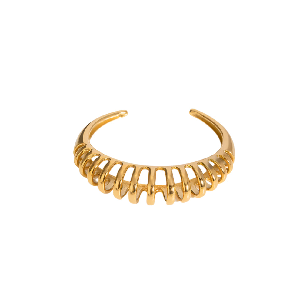 Veile Studios 18K Gold Plated Stainless Steel Cutout Bracelet Bracelets