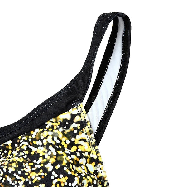 Black And American Printed Swimsuit Women's Hip Lifting Triangle Bikini Swimwear