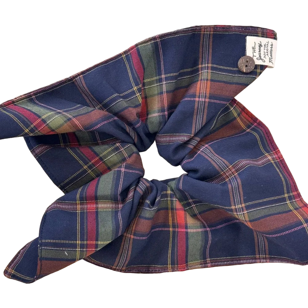 Contrast Plaid Elastic Hair Scrunchy Hair Accessories