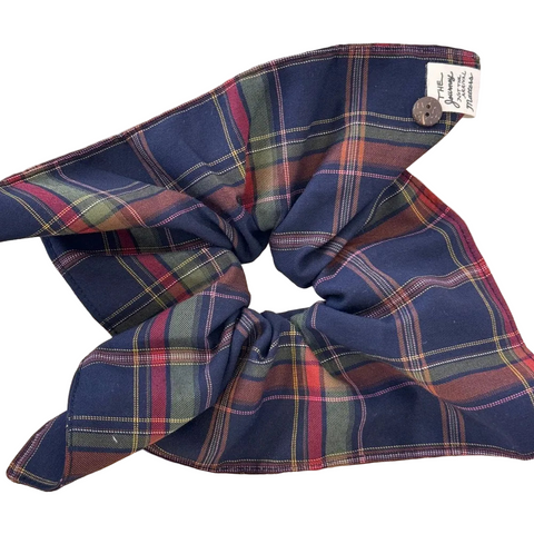 Contrast Plaid Elastic Hair Scrunchy Hair Accessories