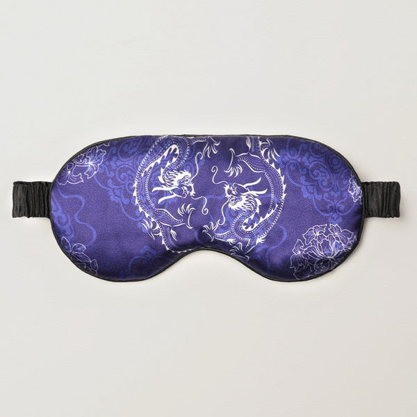 Double Sided Imitation Silk Eye Mask Satin Protection Blackout Sleep Mulberry Printed Spot Wholesale Eye Masks