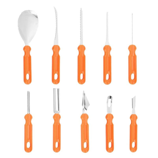 Halloween Pumpkin Carving Knife Ten Piece Set Stainless Steel Fruit Platter Pottery Tool Pottery Tools & Sets