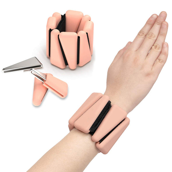 Ankle Weights Wrist 0.5Lb Each Adjustable Weighted Straps For Running Walking Fitness Yoga Workout Wrist & Ankle Weights