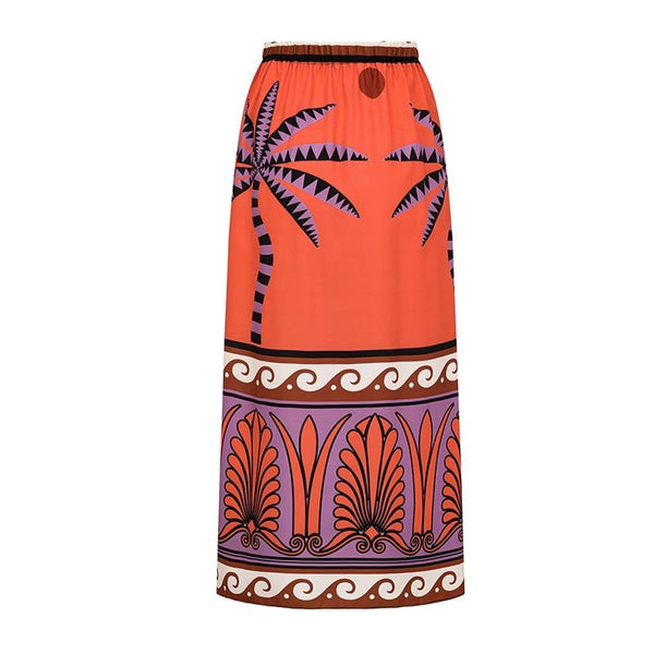 Two Piece Hot Spring Swimsuit Women's Strapless Swimwear