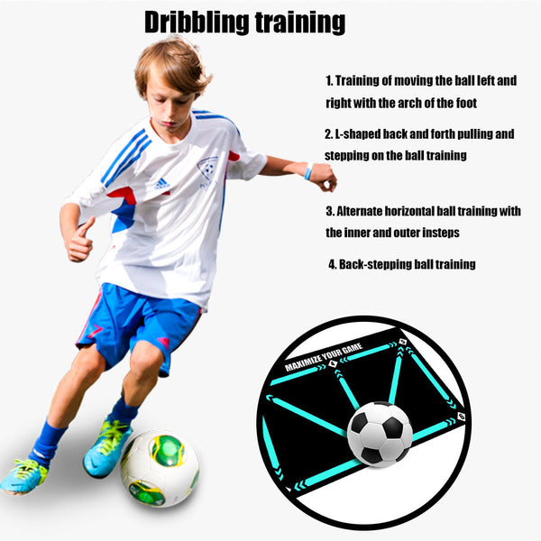 Ball Sensation Training Football Mat Anti Slip And Wear Resistant Rubber Skills Enhancement Indoor Practice Training Aids