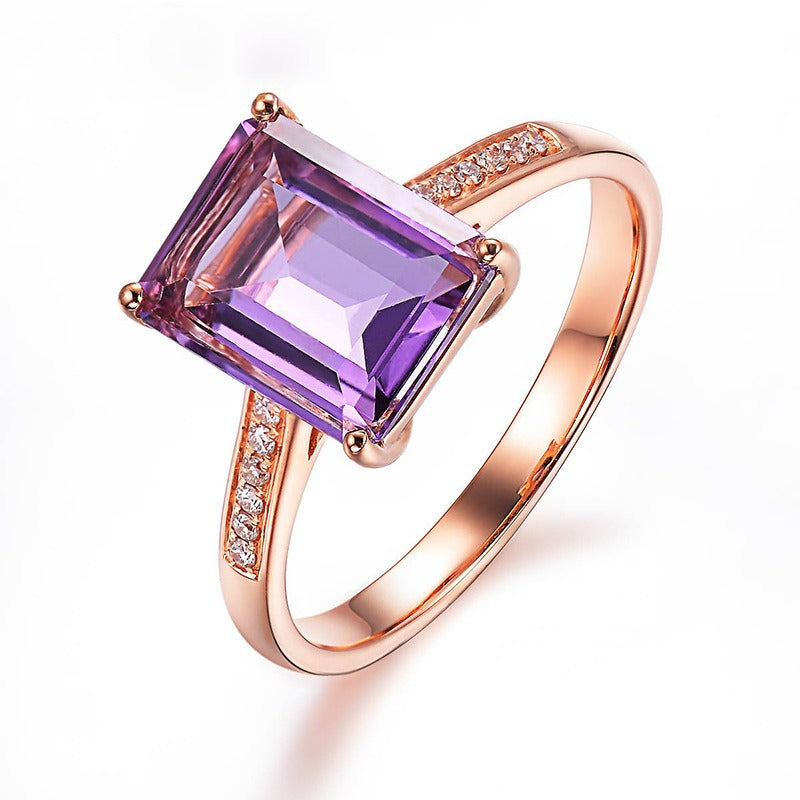 Veile Studios And American Style Square Elegant Ring For Women Rings