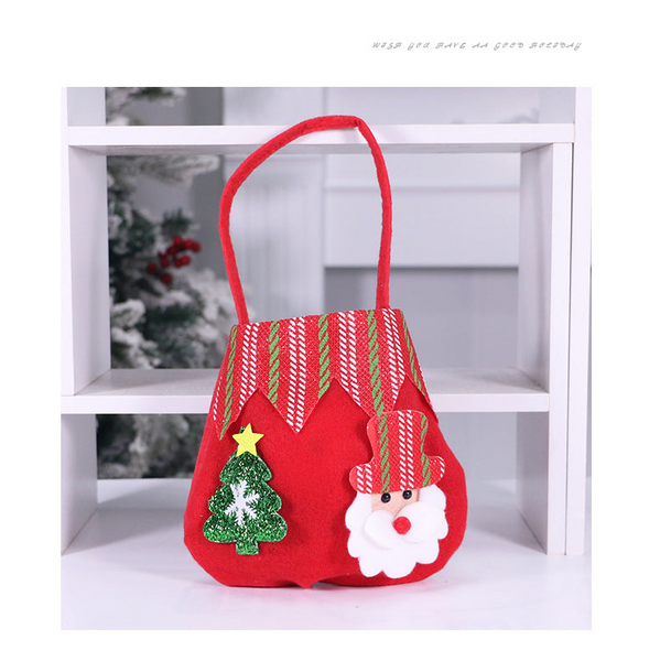 Christmas Decoration Gift Bag Santa Claus Snowman Carry Creative Candy Apple Gift Bags