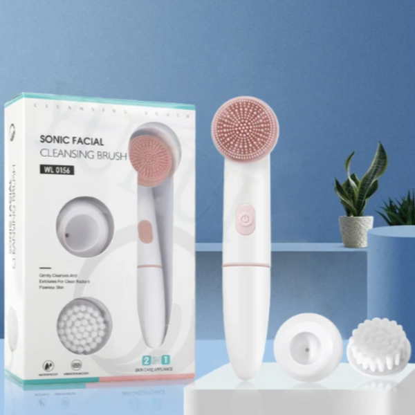 Electric Face Clean Brush Sonic Vibration Massage Facial Cleansing Blackhead Remover Deep Cleaning Washing Skin Care Tool