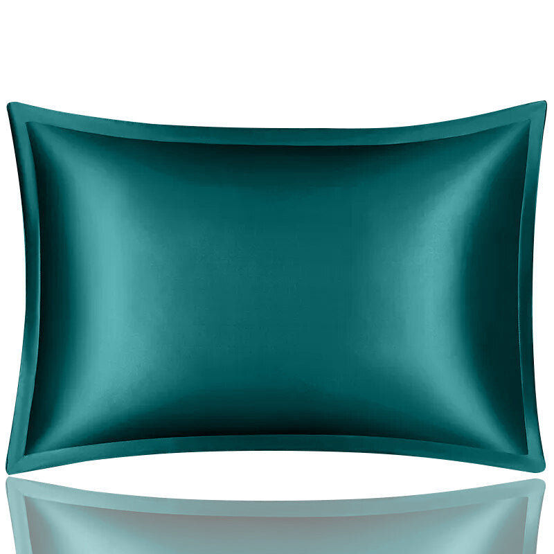 Pillowcase 50X75cm Teal Pure Real Silk For Comfortable Home Use Pillow Cases