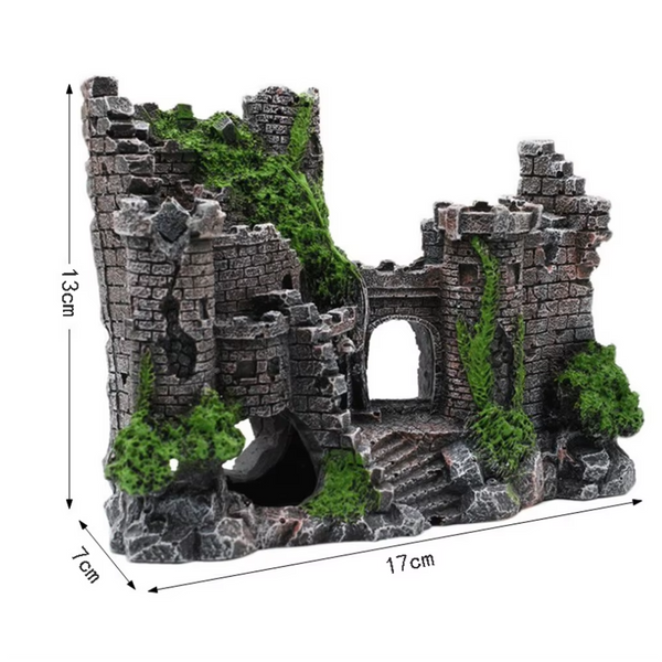 Sweethome Resin Ancient Castle Artificial Ornaments Fish Tank Aquarium Decor Aquariums
