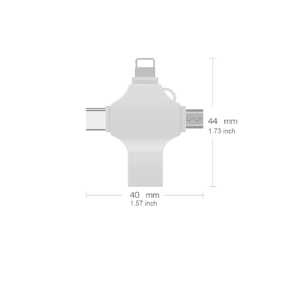 4 In 1 Usb Flash Drive For Iphone Pendrive 256Gb 3.0 Memory Stick External Storage Iosandroidtype Cwindows Device Usb Flash Drives
