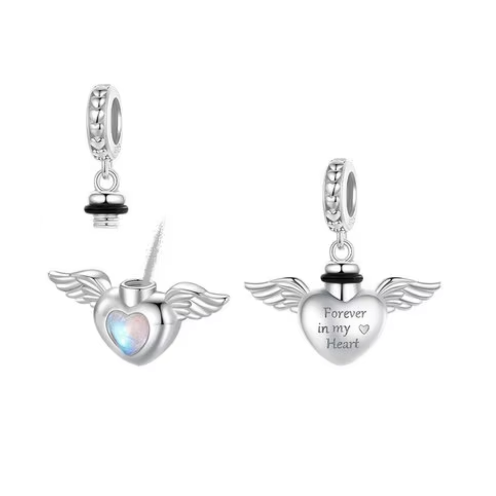 Veile Studios Bamoer Custom 2024 Jewelry Sterling Silver Pet Memorial Charm Pendant Heart Necklaces & Pendants