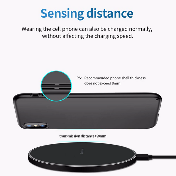 Fast Wireless Charging Pad Samsung For Iphone Portable Phone Dock Android Ios Chargers & Cradles