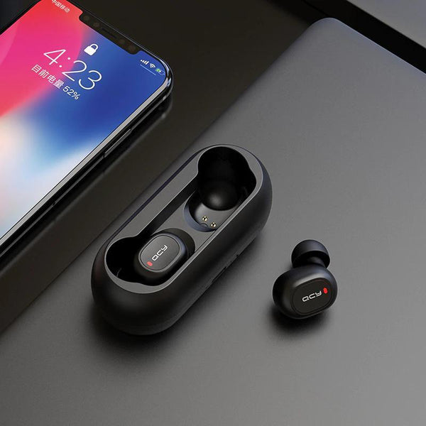 Qcy 5.0 Bluetooth 3D Wireless Earphone With Dual Microphone Earbuds