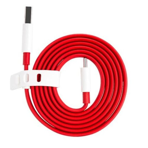 4A Fast Charging Data Transfer Cable For Oneplus 6T / 5T 3T Red 1M