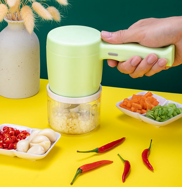 2 In 1 Multifunctional Usb Hand Mixer Mini Food Processor Chopper Whisk Frother Choppers