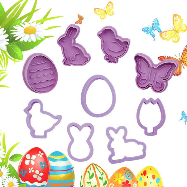 Easter Cookie Cutter Fondant Baking Mold Set Cookie Cutters