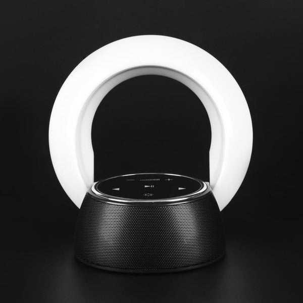 Creative Bluetooth Subwoofer Stereo Speaker Led Desk Lamp Stepless Dimming Folding Touch Atmosphere Night Light Home Speakers & Subwoofers
