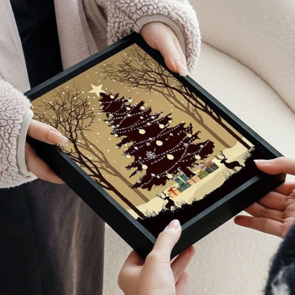 Luminous Christmas Tree Painting Bluetooth Ornaments Decor Seasonal Decorations