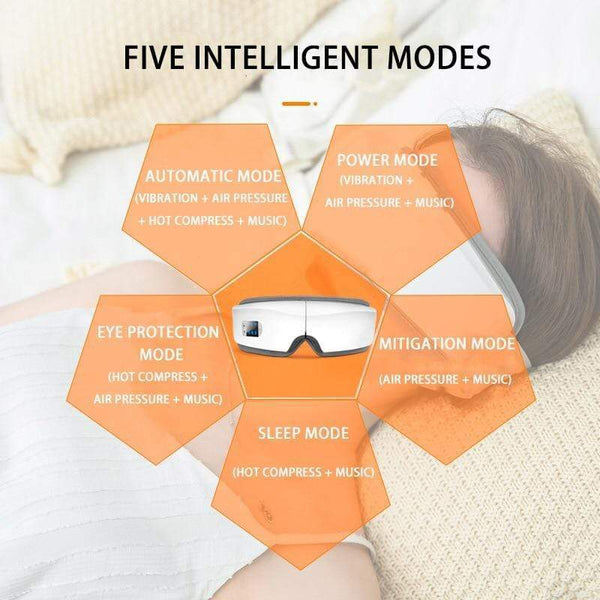 3D Or 4D Eye Massager Vibrations Bluetooth Heating Sleep Mask Massagers