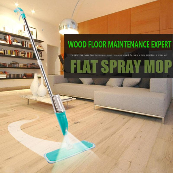 Blue Spray Mop With Sprayer Floor Ceramic Tile Cleaning Tool Mops Brooms & Scrubbers
