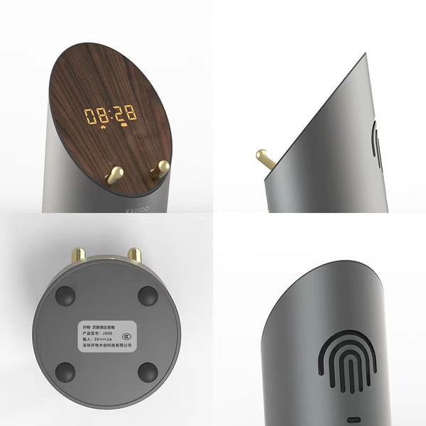 Portable Mini Metal Induction Wireless Speaker Phone Holder Clock