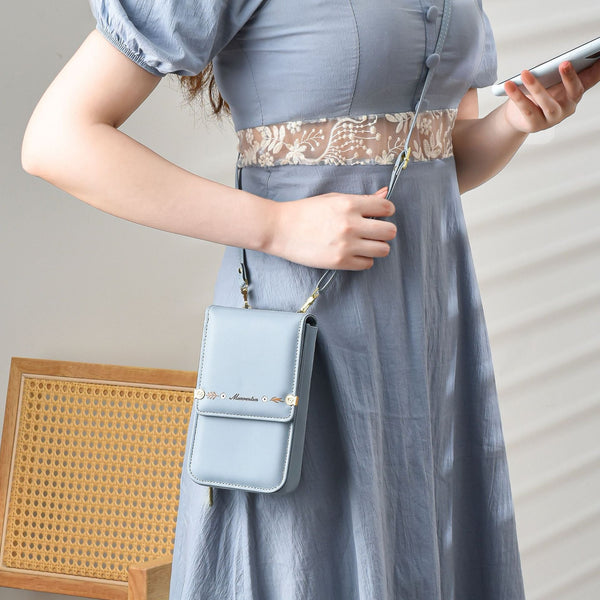 Flowers Embroidery Mobile Phone Bags For Women Ins Fashion Crossbody Shoulder Cases Covers & Skins