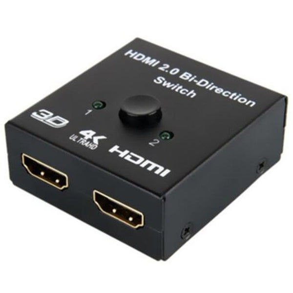 4K Hdmi Bidirectional Splitter Switch Black Video Cables & Adapters