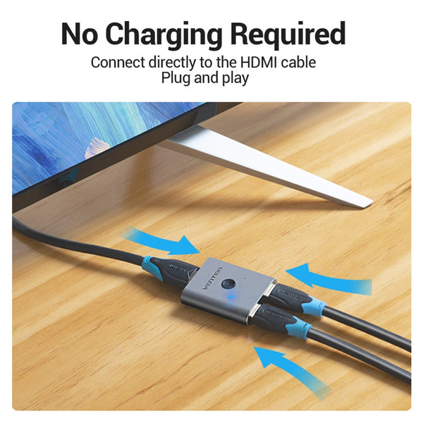 4K Hdmi Switch 2 Ports Bi Directional 1X2 / 2X1 Switcher Splitter Supports Ultra 1080P 3D Hdr Hdcp For Ps4 Xbox Hdtv Splitters & Combiners