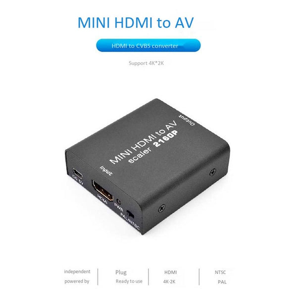 4K 30Hz Av Cvbs Rca To Hdmi Audio Converter Adapter 1080P Video Cables & Adapters