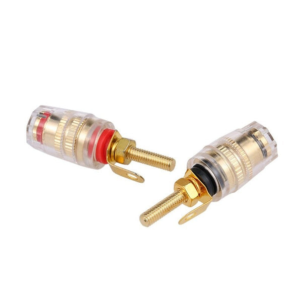 4Mm Banana Plug Gold Plated Terminal Long Binding Column Low Frequency Amplifier Connector 2 Other Home Stereo Components