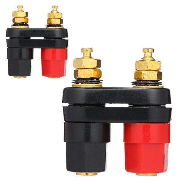 4Mm Banana Socket Dual Female Terminal Binding Post For Amplifier Power Supply 1 Audio Cables & Adapters