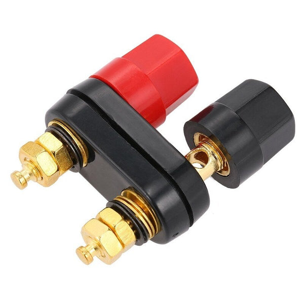 4Mm Banana Socket Dual Female Terminal Binding Post For Amplifier Power Supply 1 Audio Cables & Adapters
