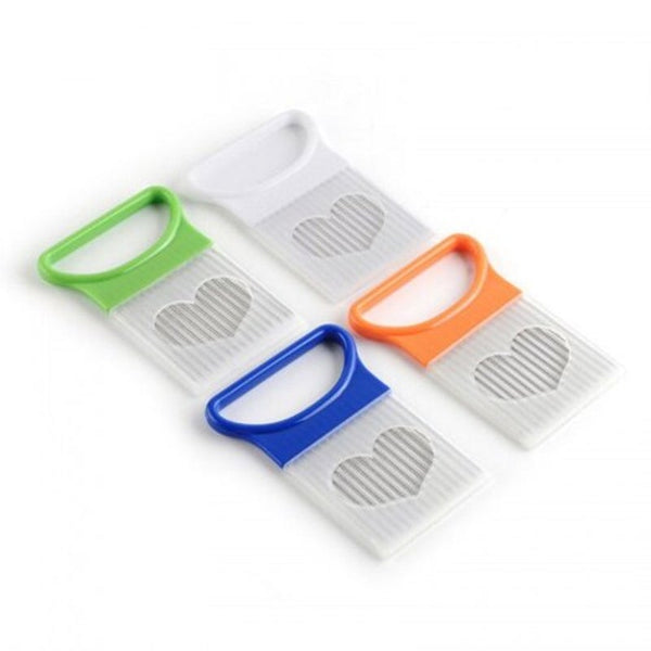 4Pack Onion Tomato Vegetables Slicer Cutting Aid Holder Stainless Steel Slicing Cutter Random Peelers & Slicers