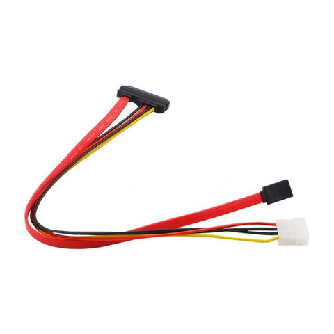4Pcs 40Cm 15+7 Pin Power Data To Ide Sata Hard Cable For Professional