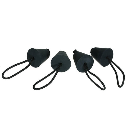 4Pcs Best Universal Kayak Scupper Plug Kit Canoe Drain Holes Stopper Bung Black Other Boating Water Sports